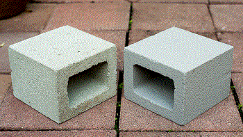 concrete blocks vs cinder blocks sealing